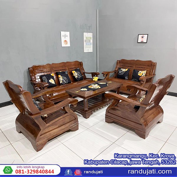 KURSI KAYU JATI HADAP GAJAH TRAWANG ALUSAN AR172